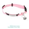 GALPADA Cat Collar Pink with Name Tag and Bell view 2
