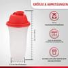 SIGNORA WARE Shake N Shake Mix-Fix Shaker, 500 mL, Red view 3
