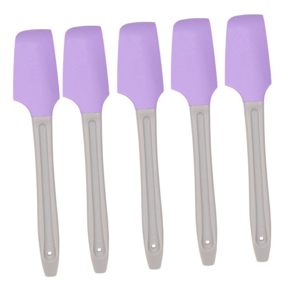 LOLIPPYY 5-Piece Silicone Cosmetic Spatula Set for Makeup and Skincare