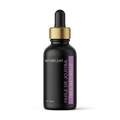 Natureluxy Jojoba Oil, 100% Natural, Glass Bottle with Pipette, 30 ml