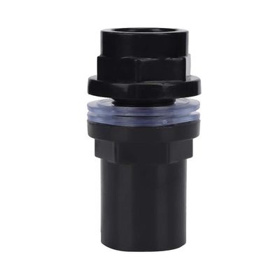 Haofy 5-Piece Aquarium PVC Pipe Adapters with Transparent Rubber Mats