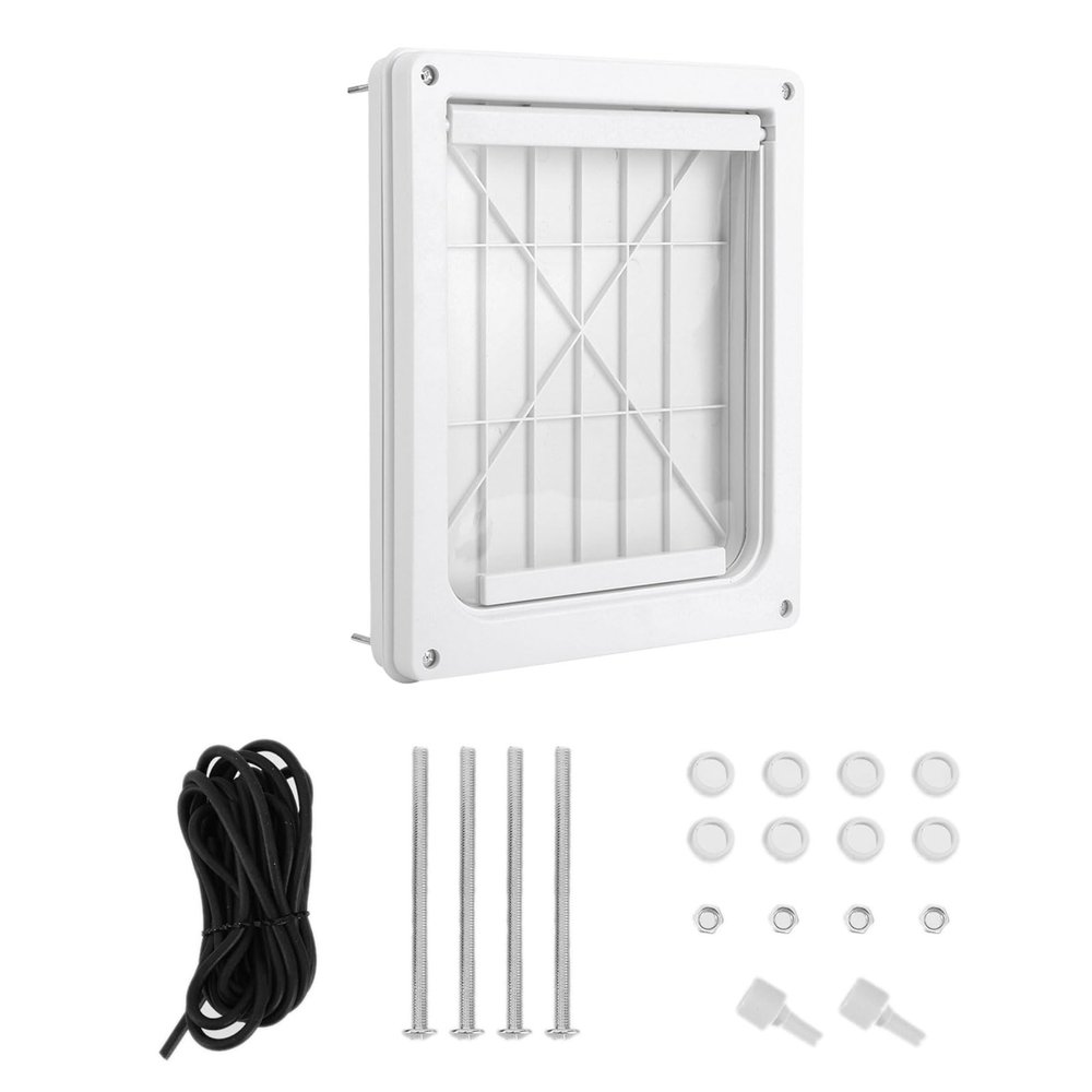 Pet Door with Removable Panel and Safety Lock