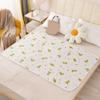 Morbuy Washable Incontinence Bed Pad, Waterproof, Non-Slip, Green Dinosaur, 100 x 150 cm view 1