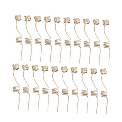 20 Rattan Diffuser Sticks with Double Spiral Heads