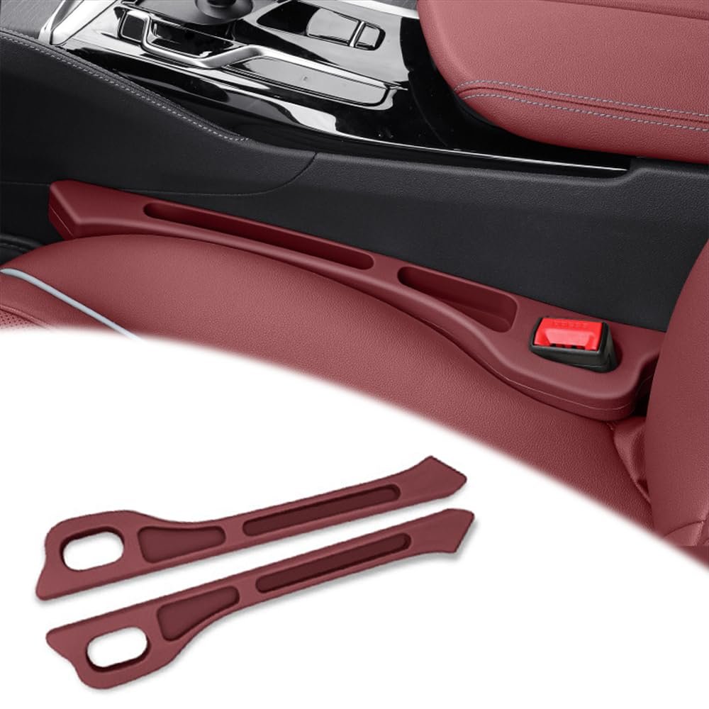 YUEDAM 2-Piece Car Seat Gap Fillers for Audi Q5 2017–2021, B/Red