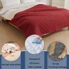 Waterproof Non-Slip Dog Blanket Sofa Cover, Wine Red, 210 × 260 cm (82 × 102 in) view 2