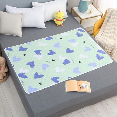 Morbuy Washable Incontinence Bed Pad, Waterproof and Non-Slip, Heart-Shaped, 120 x 150 cm