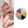 6-Grid Gold and Silver Nail Art Charms view 2