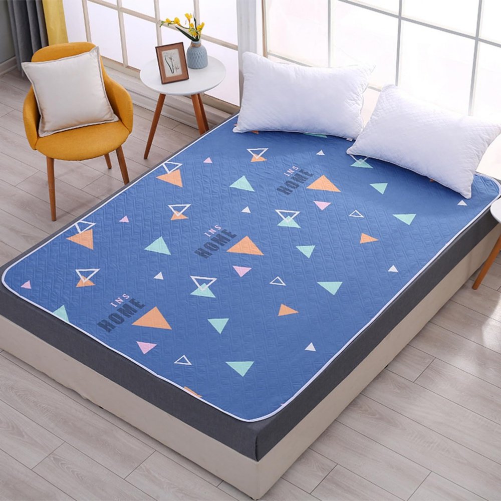 Morbuy Washable Incontinence Bed Pad, Waterproof and Non-Slip, 115 x 200 cm, Geometric