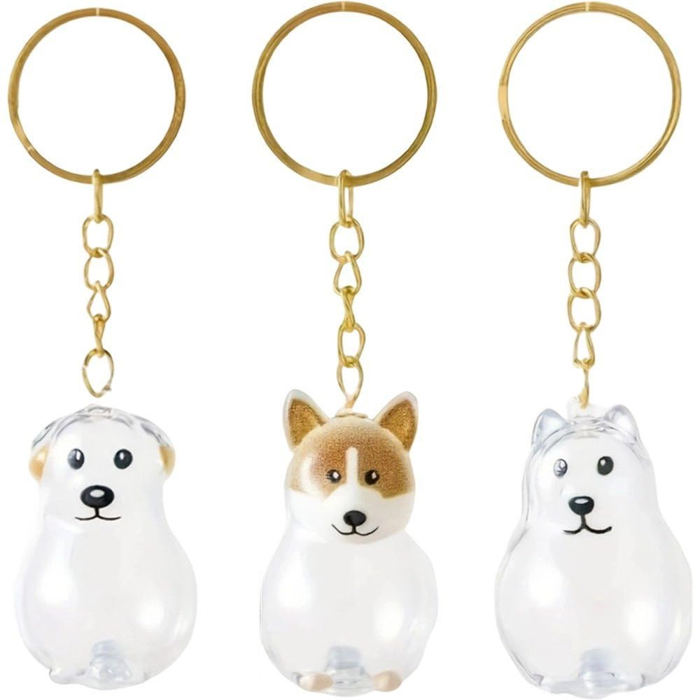 Pet Hair Keepsake Keychains, 3-Pack