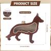 Seahelm Cat-Shaped Wooden Pet Fur Keepsake Box, Freestanding Memorial Display view 3
