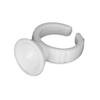 Disposable Plastic Glue Ring Holders for Eyelash Extensions, White view 1