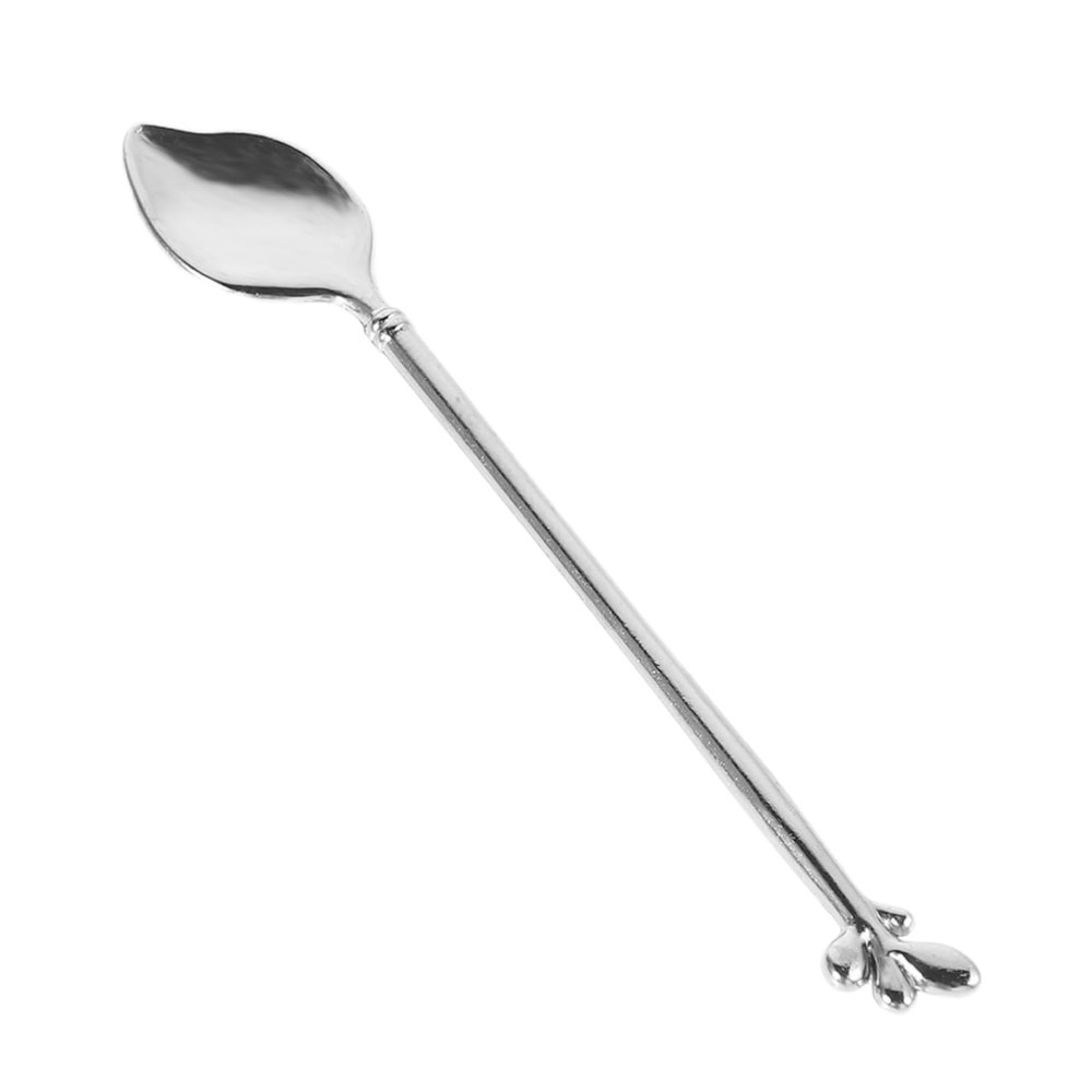 Metal Spatula for Face Cream and Masks, Finely Polished, Silver