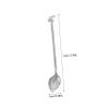 Metal Spatula for Face Cream and Masks, Finely Polished, Silver view 2