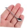 Metal Spatula for Face Cream and Masks, Finely Polished, Silver view 4