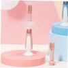 DECORNIJIA Kids Silicone Toothbrush Set - Pink Penguin view 4