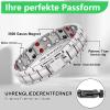 TDEXI Men's Magnetic Bracelet, Double-Row Titanium, Ultra-Strength Magnets with Sizing Tool and Gift Box view 3