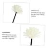 HAMPPLIES 4-Piece Aroma Rattan Diffuser Flower Sticks, White view 2