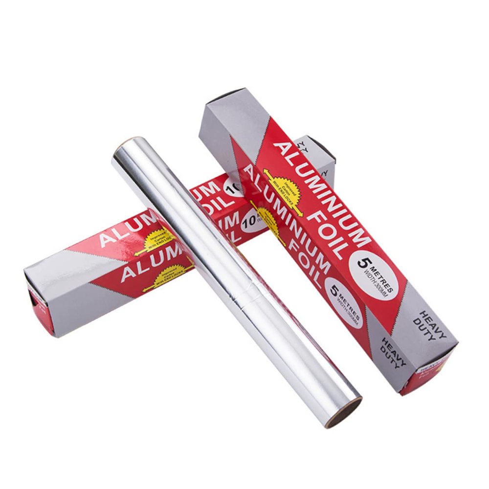 VICASKY 3-Roll Aluminum Foil for Baking, Grilling and BBQ, Silver