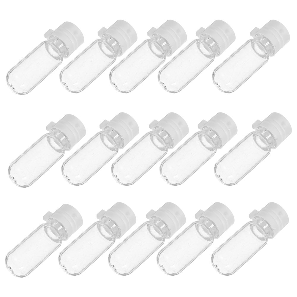 20 2 ml Glass Bottles with Plastic Caps for Travel