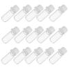 20 2 ml Glass Bottles with Plastic Caps for Travel view 1