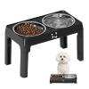 Elevated Dog Bowl, 5-Height Adjustable Feeding Station view 1