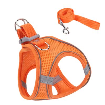 Escape-Proof Cat Harness, Soft Mesh with Reflective Strip