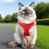 Travel Cat Harness, Soft Mesh with Reflective Strip view 2