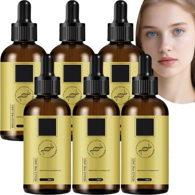 Light Luxury Firming and Anti-Wrinkle Youthful Face Serum, Peptide Collagen Anti-Aging Essence, Brightens, Firms and Hydrates Skin (6 Pieces)
