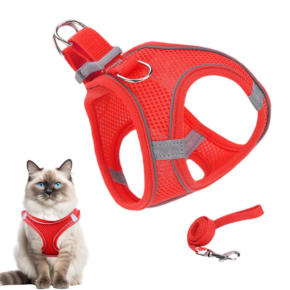 Adjustable Cat Walking Harness Vest