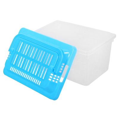 YARNOW Portable Small Aquarium Transport Container with Transparent Case and Ventilated Lid