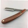 Foldable Metal Razor with Wooden Handle, Vintage Style for Men view 2