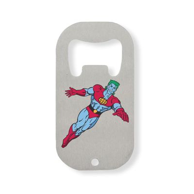 Green Hair Hero Stainless Steel Bottle Opener, Silver-Colored