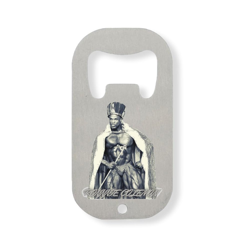 Bodybuilding The King Stainless Steel Bottle Opener, Silver-Colored