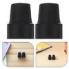 10 Non-Slip Rubber Tips for Walking Canes and Crutches, Black view 3