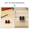 10 Non-Slip Rubber Tips for Walking Canes and Crutches, Black view 4