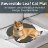 Generic Pet Cooling Mat | Leaf-Shaped Cooling Blanket for Cats, Double-Sided Insulated Cat Cushion for Home, Travel, Car, Balcony, Garden, Indoor and Outdoor Use view 2