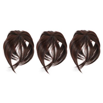 Brown Hair Topper 3-Pack for Women with Thinning Hair