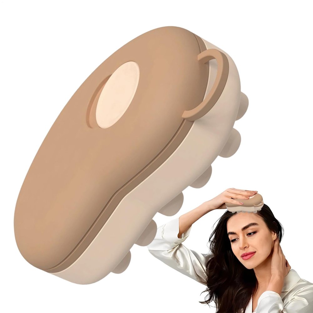 Facial Cooling Silicone Scalp Massager