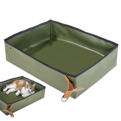 Portable Cat Litter Box for Travel and Space-Saving Use