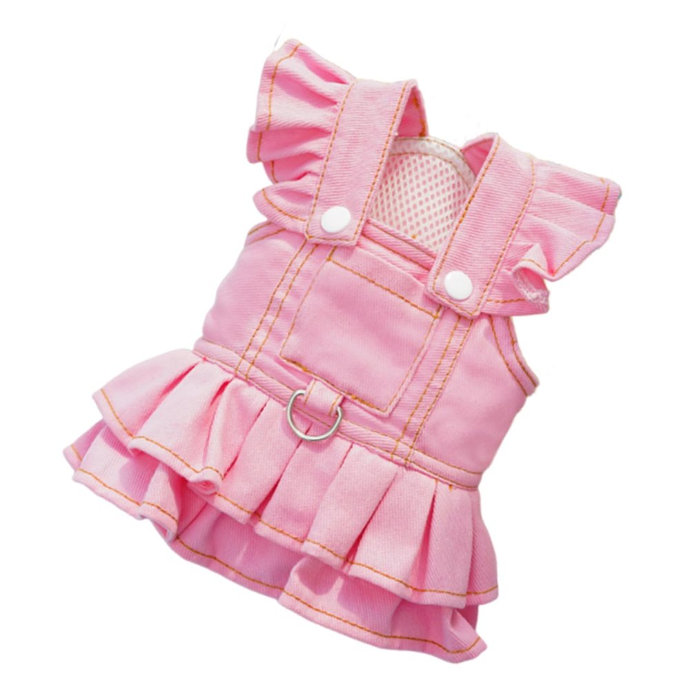 Dog Dress - Cat Clothing for Outdoors | Stylish Cowboy Overall for Kittens and Puppies