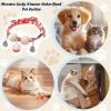Kitten Collar with Bell and Cedarwood Beads view 4