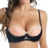 Women's Open-Bust Push-Up Underwire Bra with Sheer Lace view 1