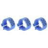BAFOVY 100-Piece Bird Foot Rings, 10 mm, Numbered 001–100, Blue view 2