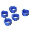 BAFOVY 100-Piece Bird Foot Rings, 10 mm, Numbered 001–100, Blue view 3