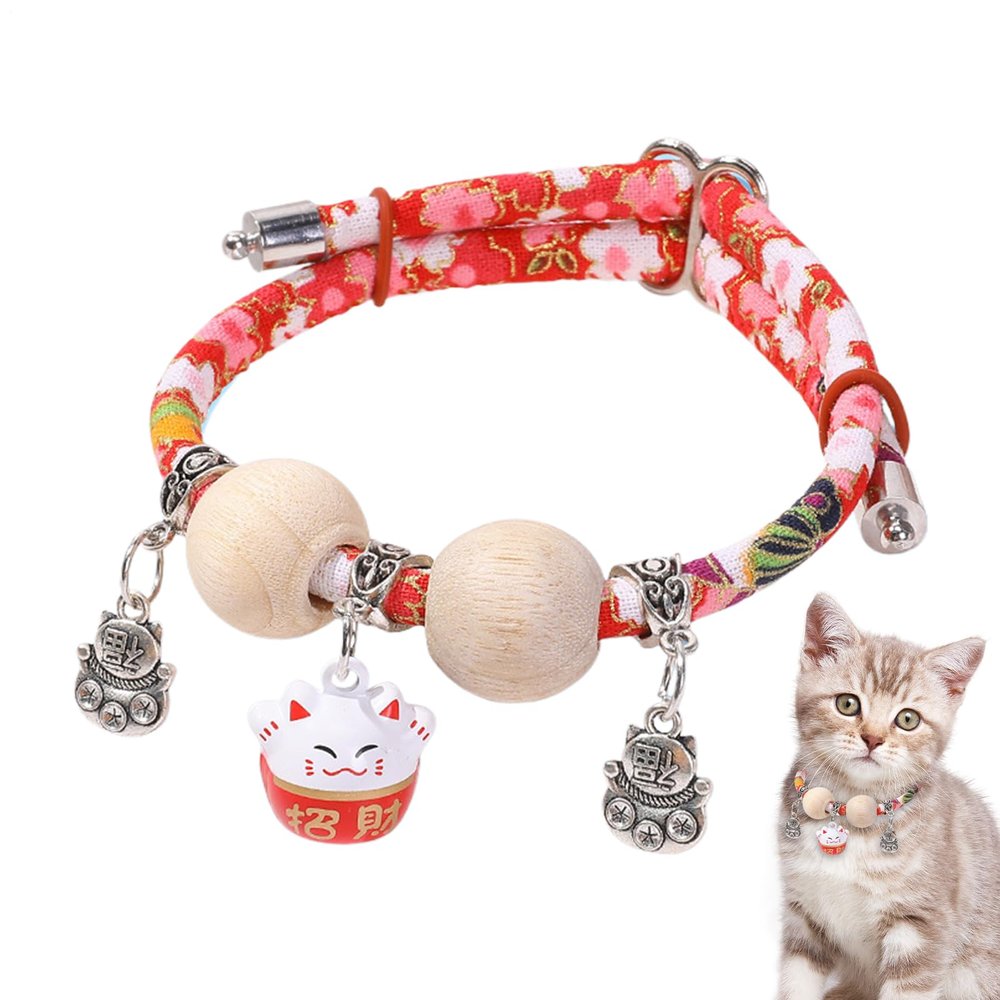 Cat Collar with Cedar Beads