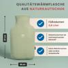 kontor28 Fleece Hot Water Bottle with 100% Organic Cotton Cover, Made in Germany & TÜV-Tested, 0.8 L, Green view 4