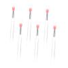 6 Silicone Lip Brushes with Caps, Aluminum Tube view 1