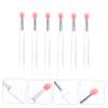 6 Silicone Lip Brushes with Caps, Aluminum Tube view 3