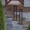 Safety Handrail for Concrete and Wood Stairs, Metal Support for Stability and Safety view 1